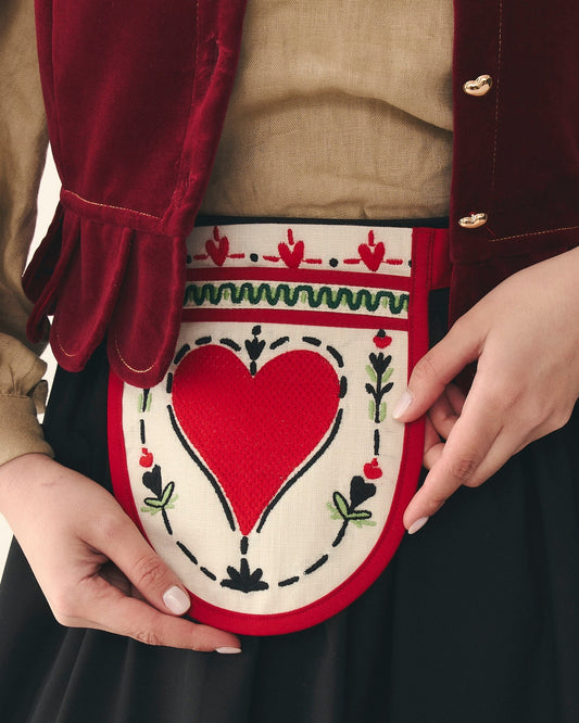 Ладунка вишита вовною "Серденько"