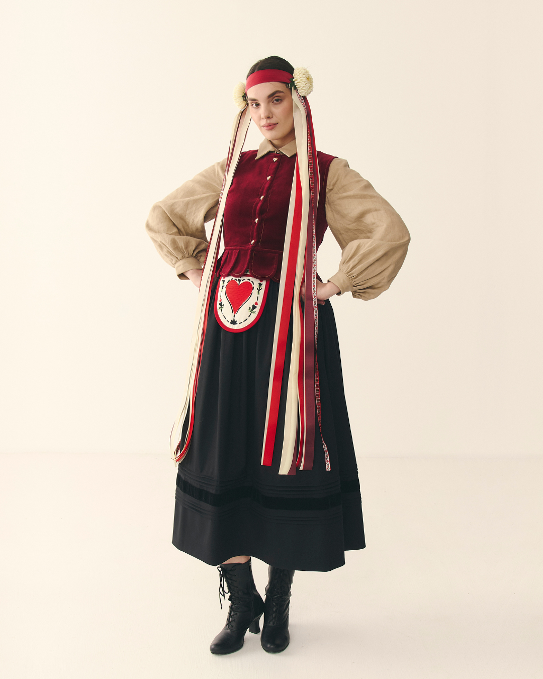 Ладунка вишита вовною "Серденько"