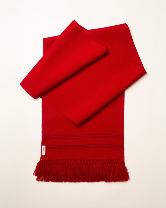 Червоний чоловічий традиційний пояс - {МАЛЬВИ}