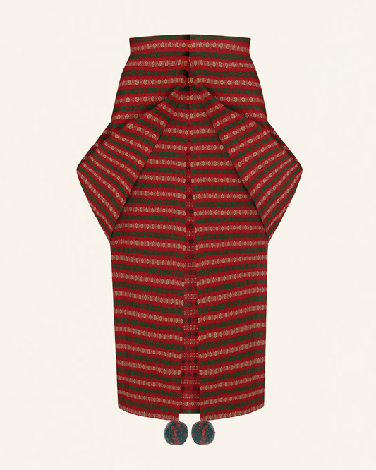 Плахта червона/зелена "Крилата"