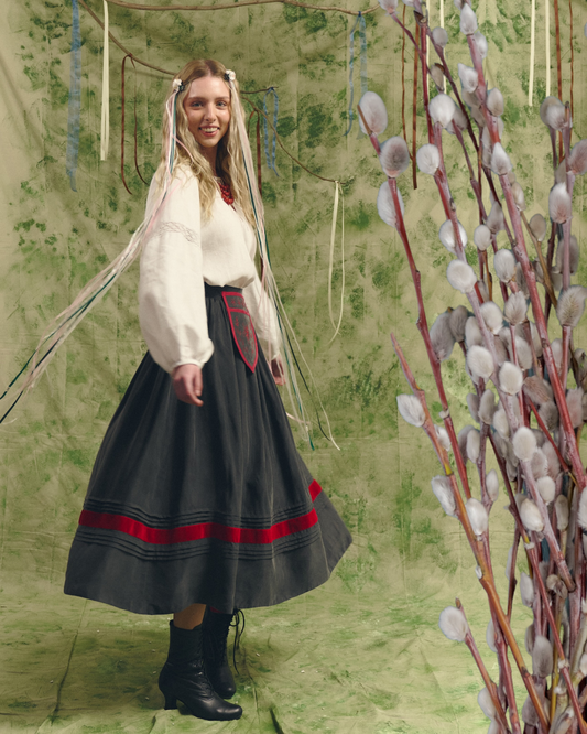 Спідниця шовкова "Сумська" сіра