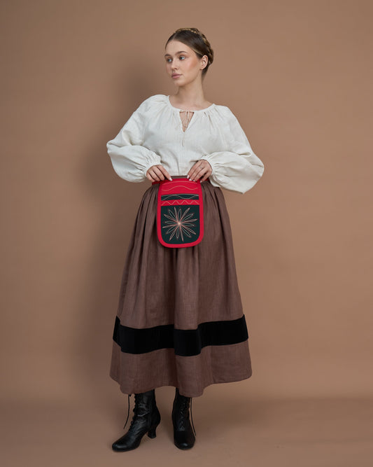 Гаман "Миргородська квітка" - {МАЛЬВИ}