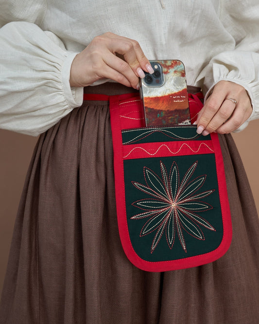 Гаман "Миргородська квітка" - {МАЛЬВИ}