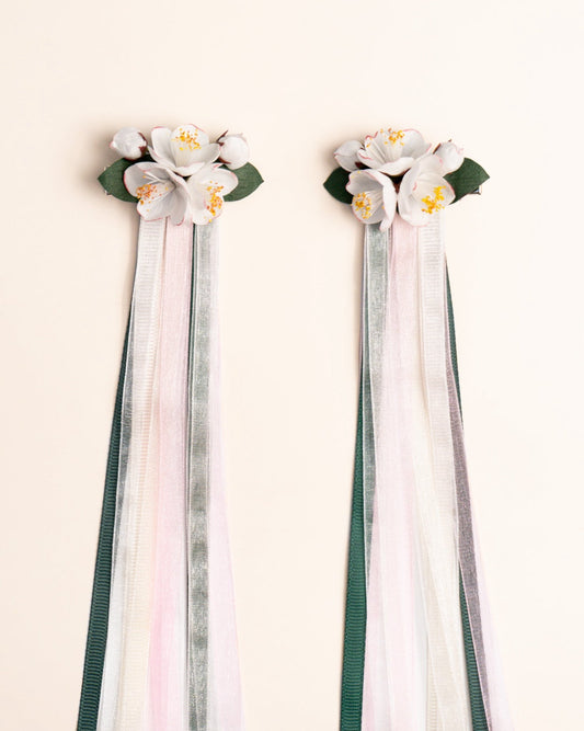 Прикраса "Вишневий цвіт" на волосся - {МАЛЬВИ}