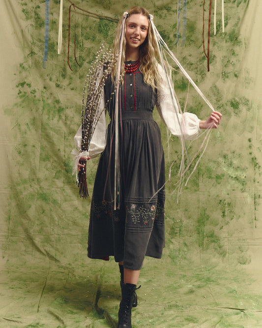 Сарафан шовковий "Чернігівський" вишитий