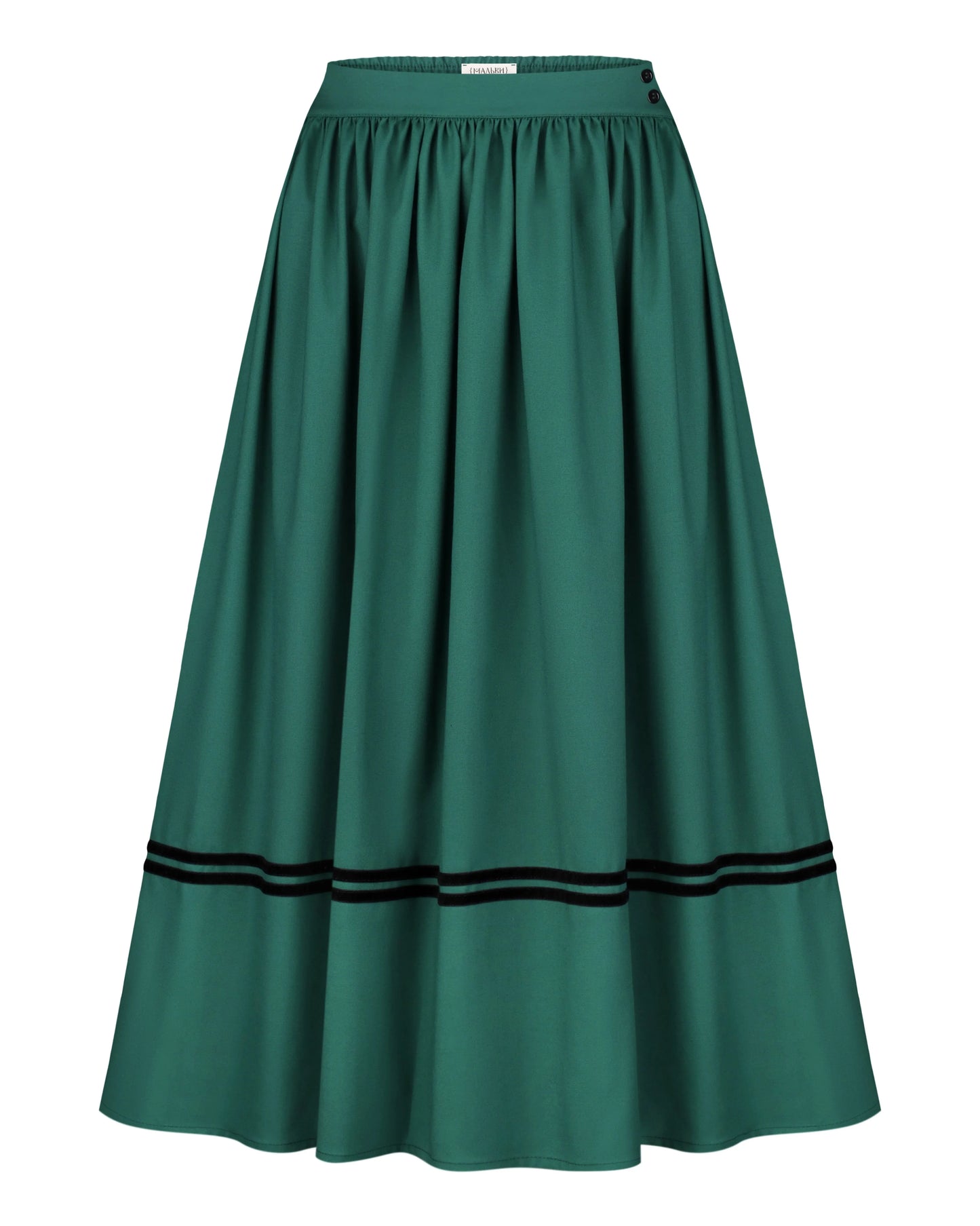 Спідниця на дві стрічки з підбоєм - {МАЛЬВИ}