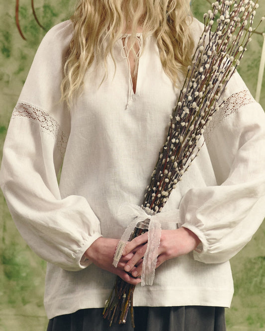 Сорочка "Замережана" з льону