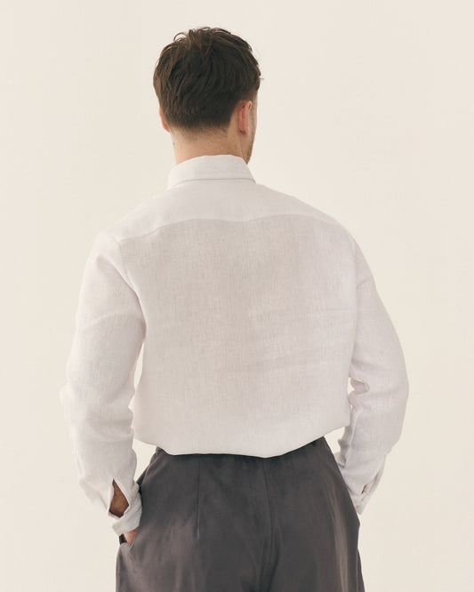 Сорочка лляна "Сумська" з мереживом