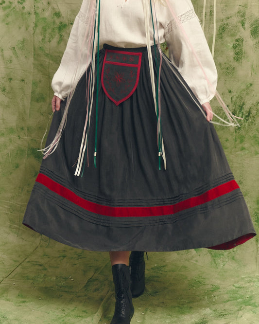 Спідниця шовкова "Сумська" сіра