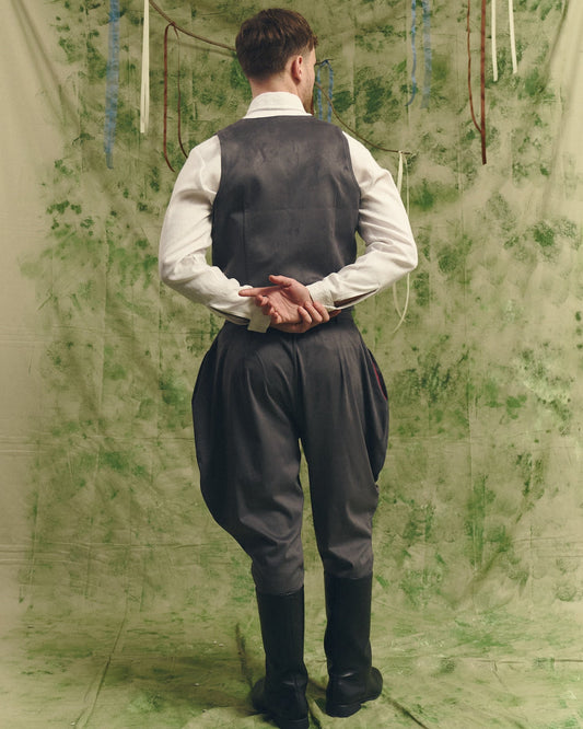 Замшеві штани галіфе