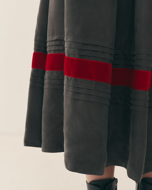 Спідниця шовкова "Сумська" сіра