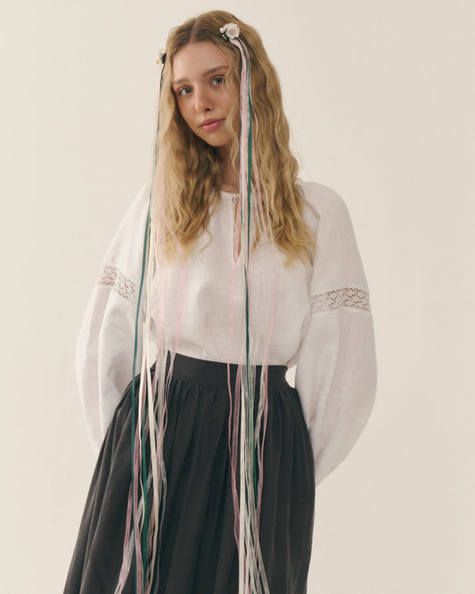 Віночок з квітами і стрічками - {МАЛЬВИ}