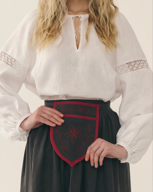 Вишитий карман в етно стилі "Вербові Котики" - {МАЛЬВИ}