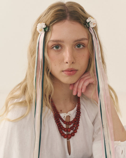 Прикраса на волосся "Вишневий Цвіт"