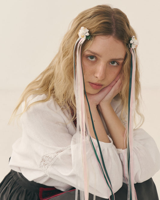 Прикраса на волосся "Вишневий Цвіт"