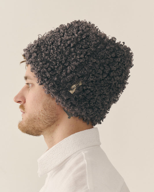 Шапка з баранця в етно стилі - {МАЛЬВИ}