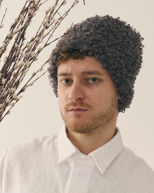 Шапка Кучма сірого кольору - {МАЛЬВИ}