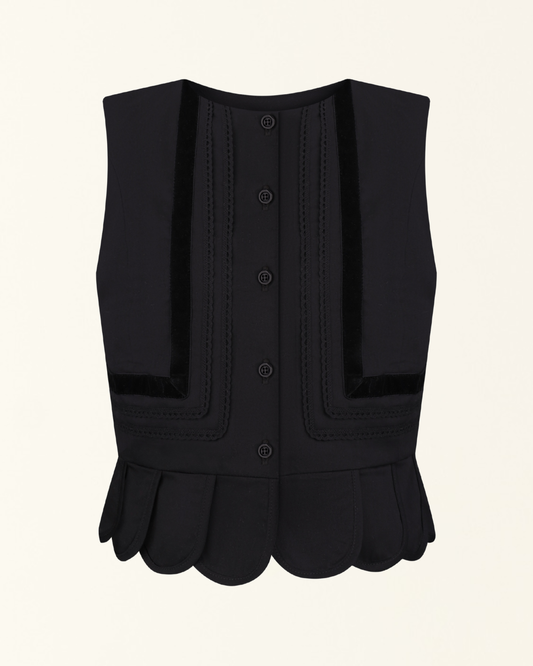 Етно жилетка-станик чорний "Надсяння"