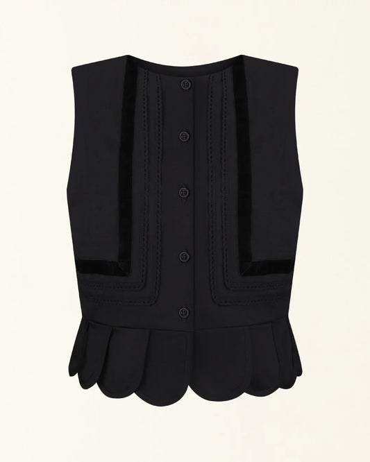 Етно жилетка-станик чорний "Надсяння"