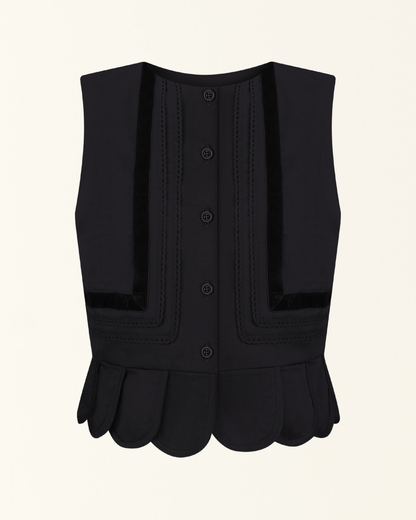 Етно жилетка-станик чорний "Надсяння"