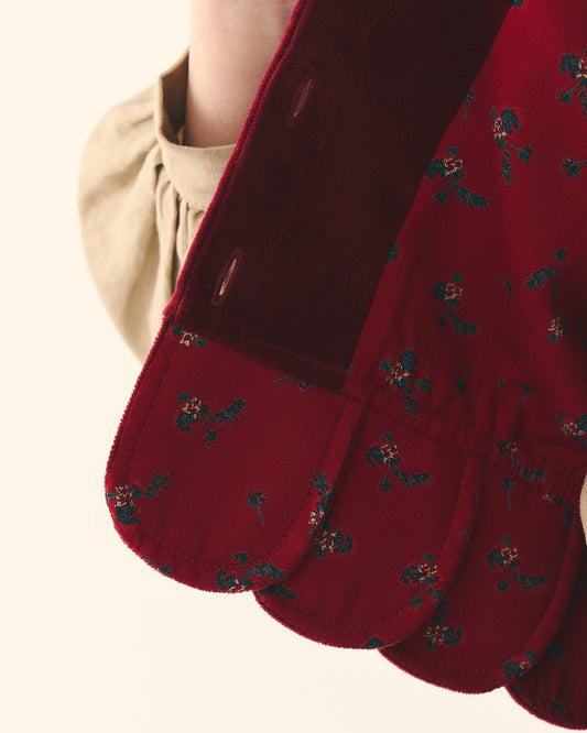 Станик з оксамиту "Надсяння" вишневого кольору