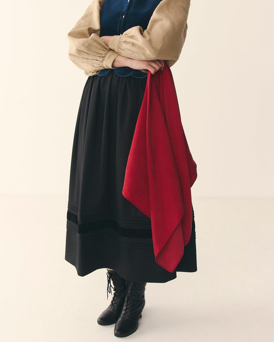 Шовкова темно-червона хустинка "Шамерова"