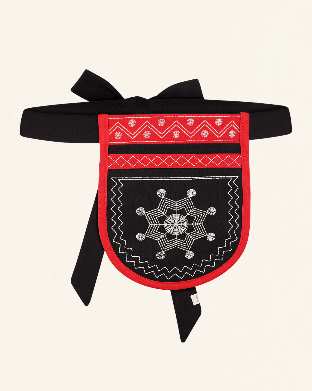 Етно кишенька-ладунка на пояс червона "Зірочка"