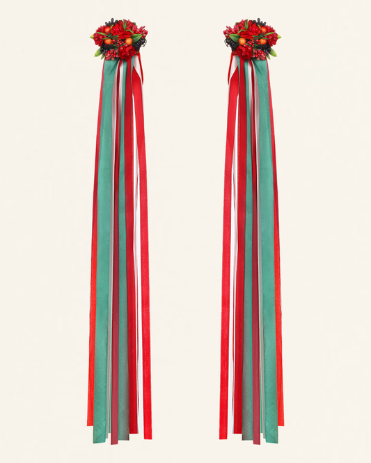 Етно прикраса на волосся зі стрічками "Дівча"