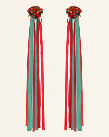 Етно прикраса на волосся зі стрічками "Дівча"