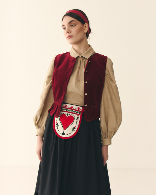 Ладунка вишита вовною "Серденько"