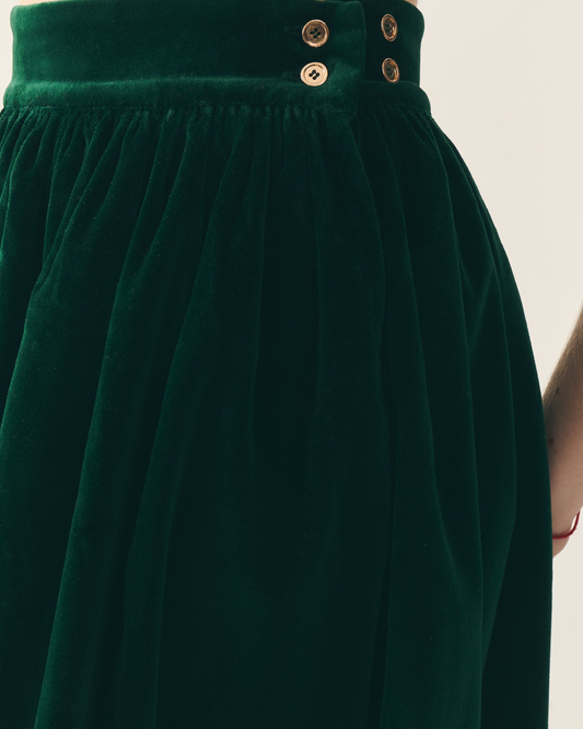 Оксамитова спідниця "Борщівська" на три стрічки