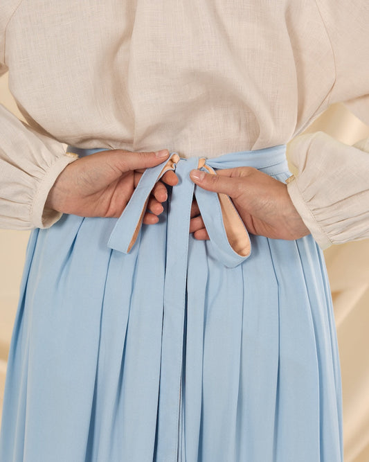 Спідниця блакитна в етно стилі "Легедзинка"