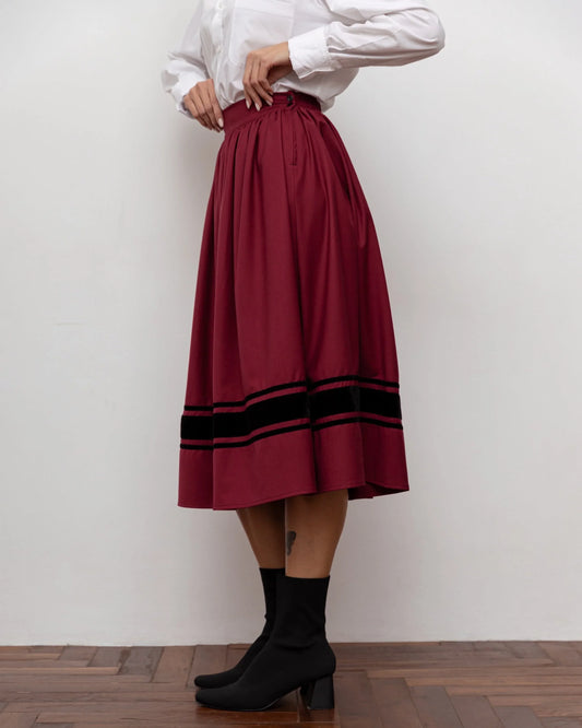 Спідниця на три стрічки - {МАЛЬВИ}