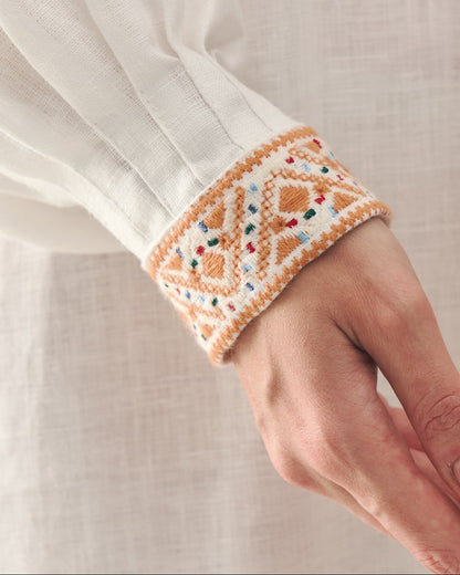 Вишиванка з льону - {МАЛЬВИ}