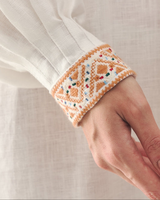 Вишиванка з льону - {МАЛЬВИ}