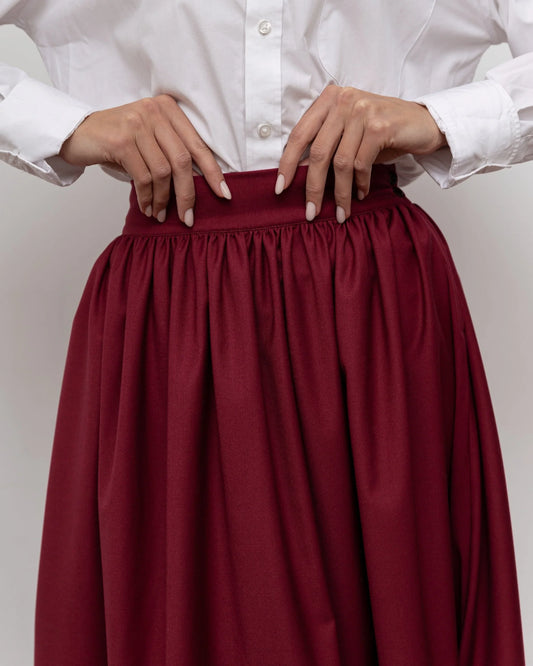 Спідниця на три стрічки - {МАЛЬВИ}