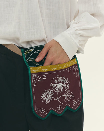 Полтавський гаман квадратний із зубцями