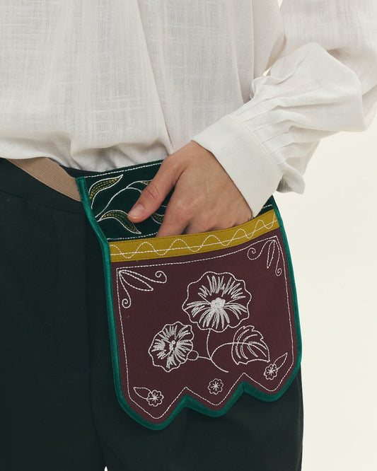 Полтавський гаман квадратний із зубцями