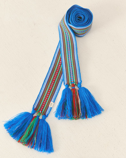 Синя крайка з китицями - {МАЛЬВИ}