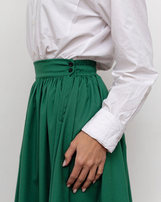 Спідниця на дві стрічки з підбоєм - {МАЛЬВИ}