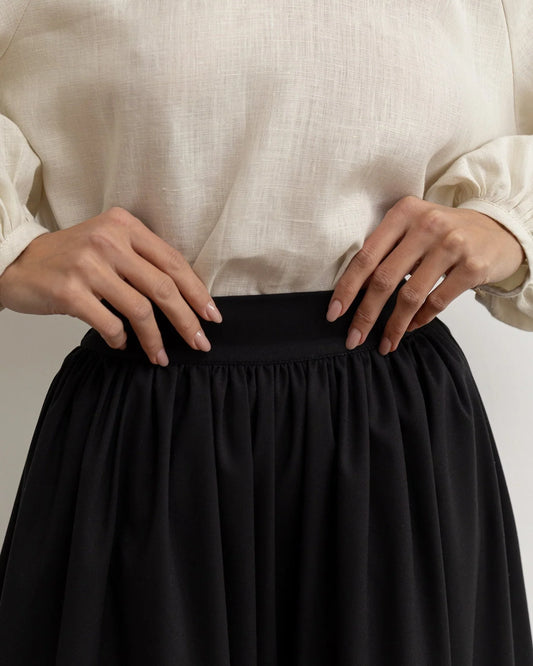 Спідниця традиційна з підбоєм - {МАЛЬВИ}