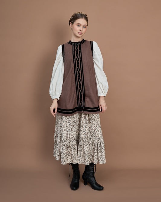 Спідниця "Хорольська" уквітчана - {МАЛЬВИ}