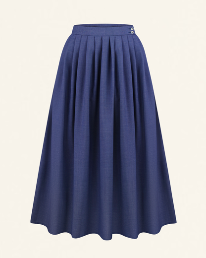 Синя спідниця з вовни "Панська"