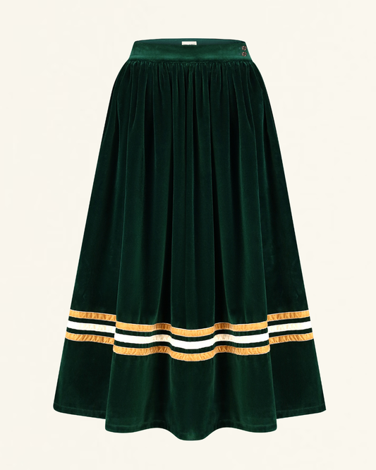 Оксамитова спідниця "Борщівська" на три стрічки