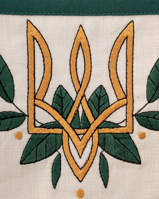 Гаман з вишивкою "Тризуб"