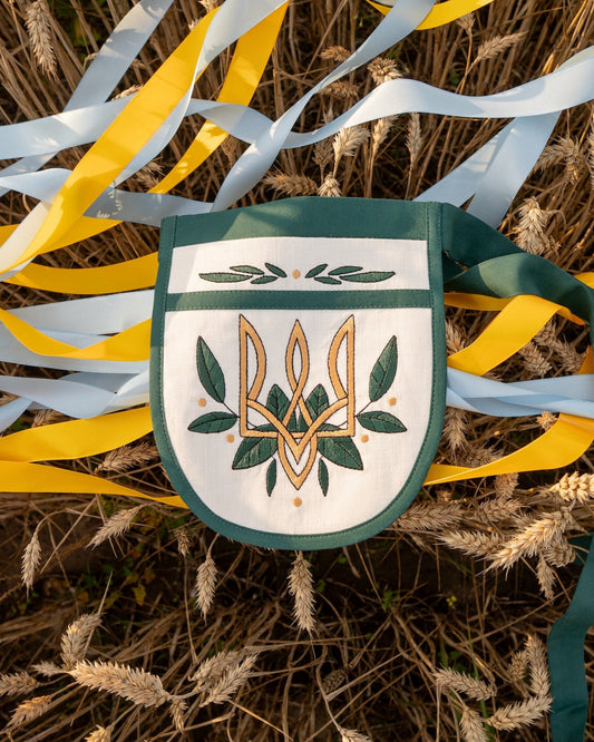 Гаман з вишивкою "Тризуб"