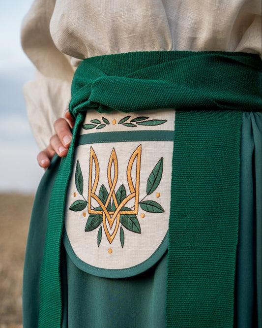 Гаман з вишивкою "Тризуб"