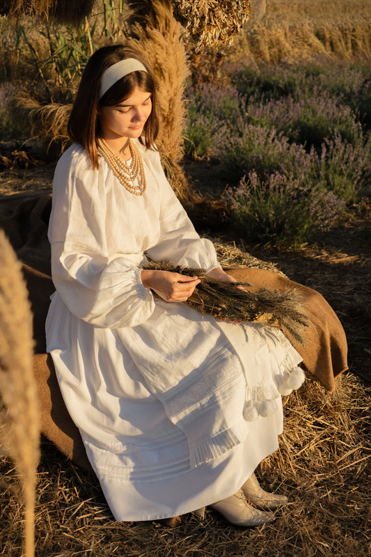 Комплект білосніжний з фартушком