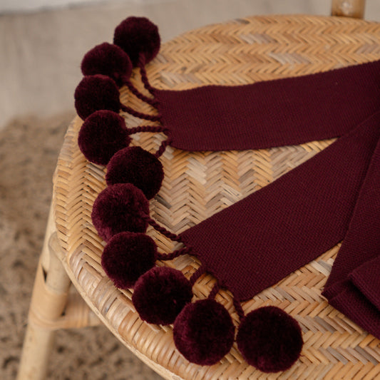 Крайка з помпонами - {МАЛЬВИ}