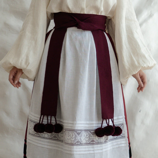 Крайка з помпонами - {МАЛЬВИ}